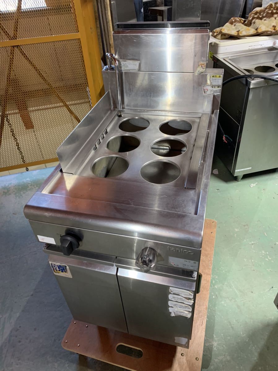 TGUS-50A ゆで麺機 中古 タニコー 業務用 6テボ 都市ガス用 省エネ