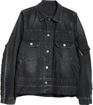 Sacai Denim & Nylon Twill Jacket | Nordstrom