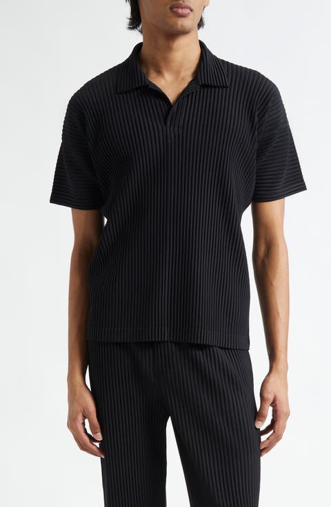 Homme Plissé Issey Miyake Basics Pleated Polo | Nordstrom
