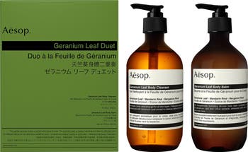 Aesop Geranium Leaf Body Cleanser & Body Balm Duet | Nordstrom