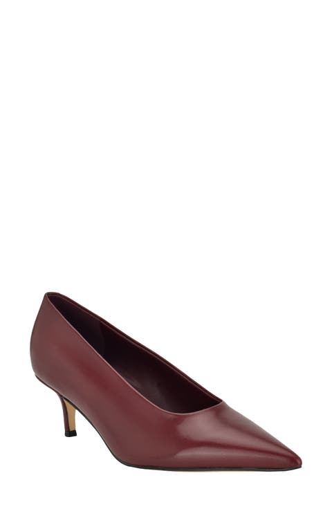Burgundy Kitten Heels & Low Heel Pumps for Women | Nordstrom Rack