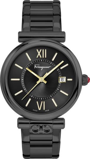 FERRAGAMO Salvatore Ferragamo Women's Ferragamo Ora Black Dial