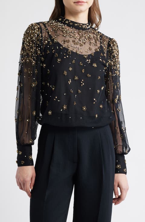 Women's Tulle Blouses | Nordstrom