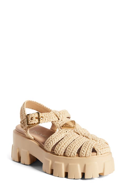 Prada Monolith Lug Sole Fisherman Sandal (Women) | Nordstrom