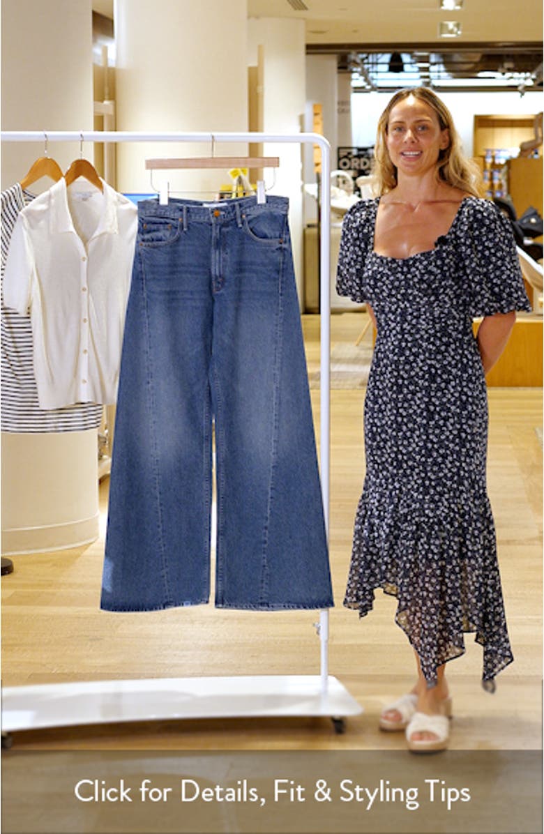 MOTHER Lemon Twist High Waist Wide Leg Jeans | Nordstrom