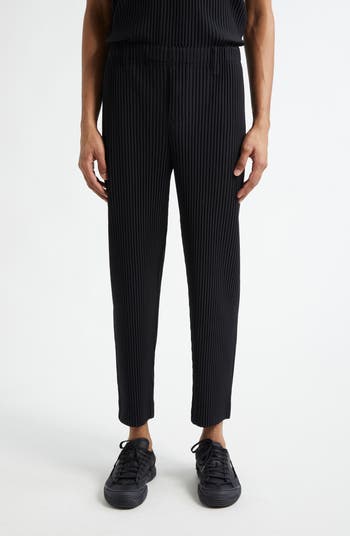 Homme Plissé Issey Miyake Basics Pleated Straight Leg Pants