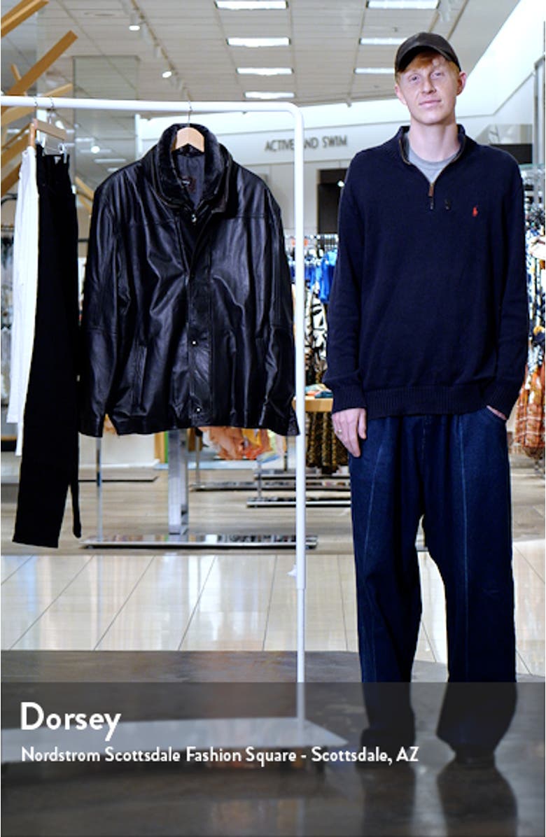 Remy Leather Leather Jacket with Removable Inset Bib | Nordstrom