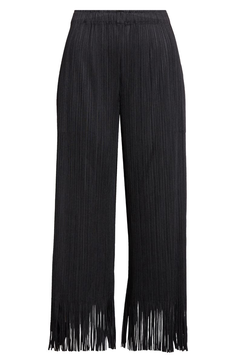 Pleats Please Issey Miyake Wave Pleated Fringe Trim Pants | Nordstrom