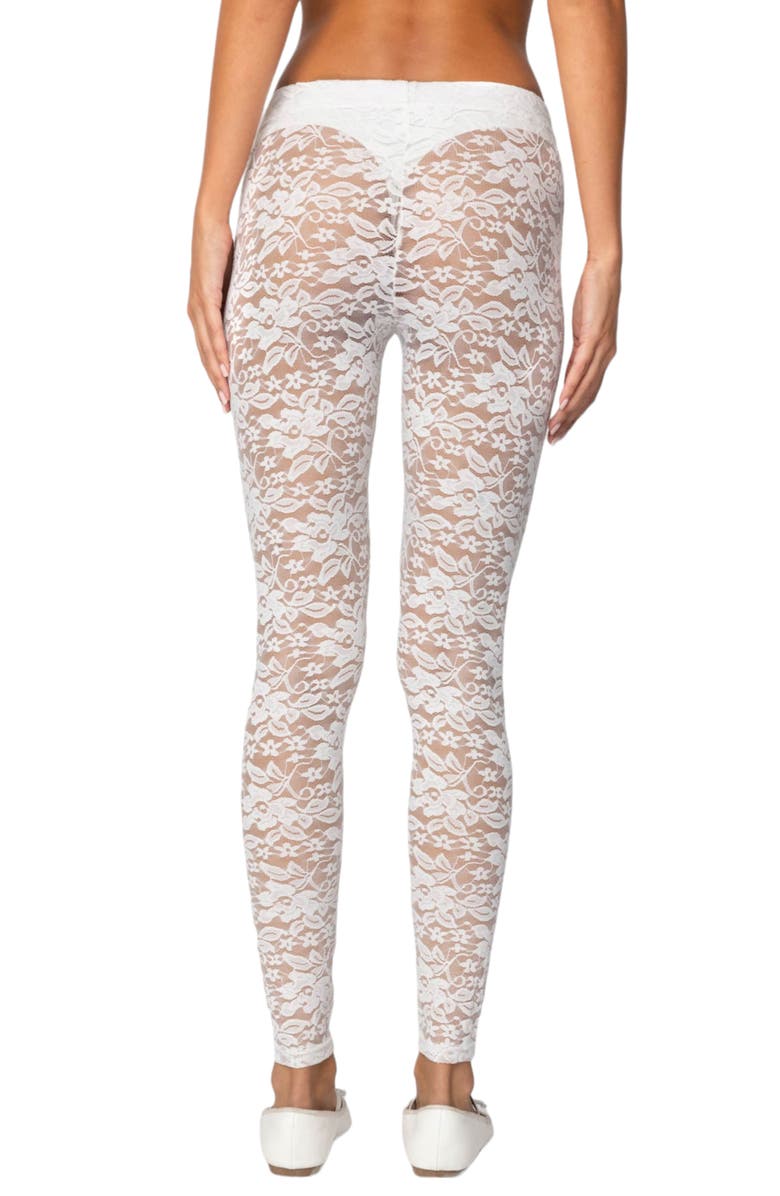 EDIKTED Sheer Lace Leggings | Nordstrom