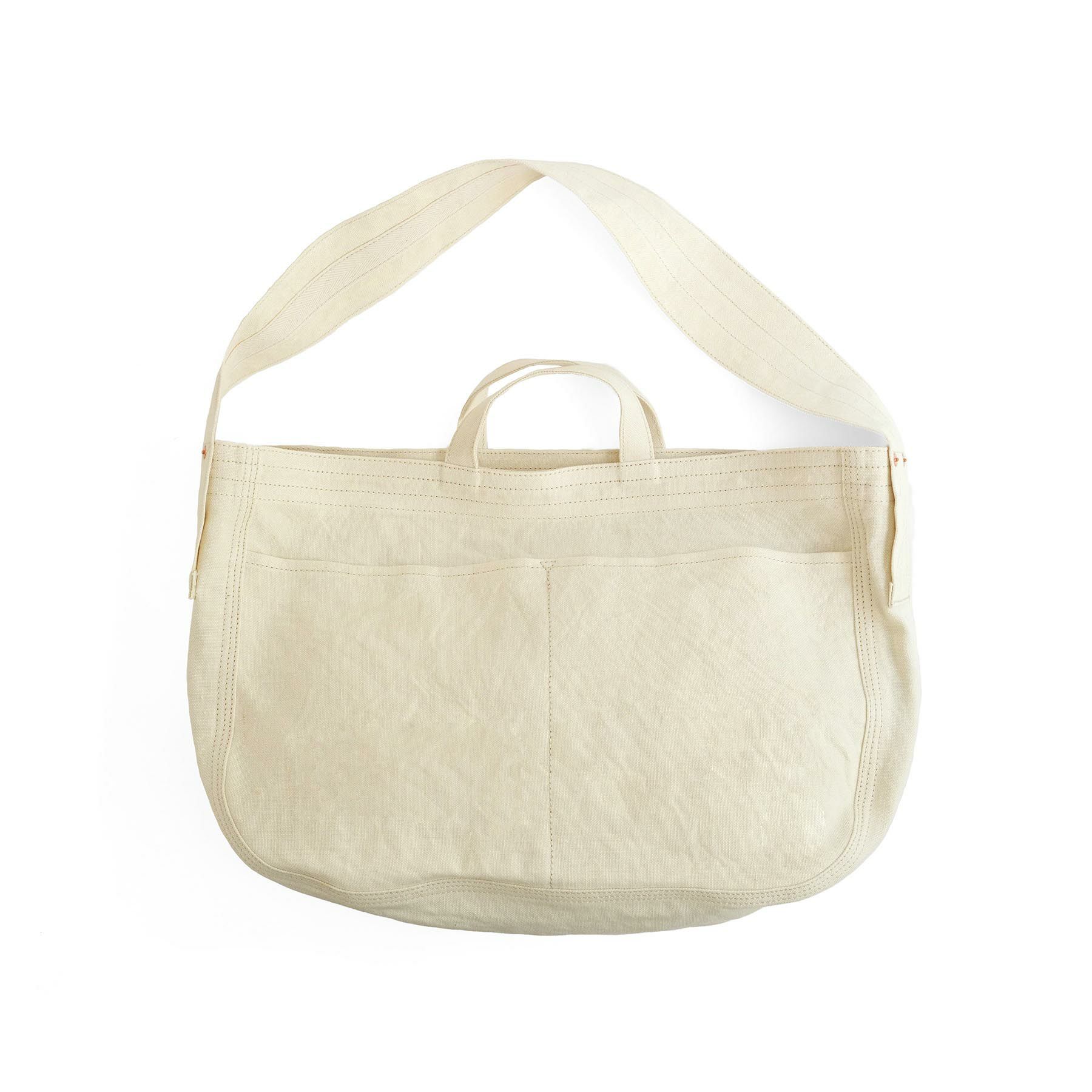 LINEN CANVAS NEWSPAPER BAG ニュースペーパーバッグ | evergreen