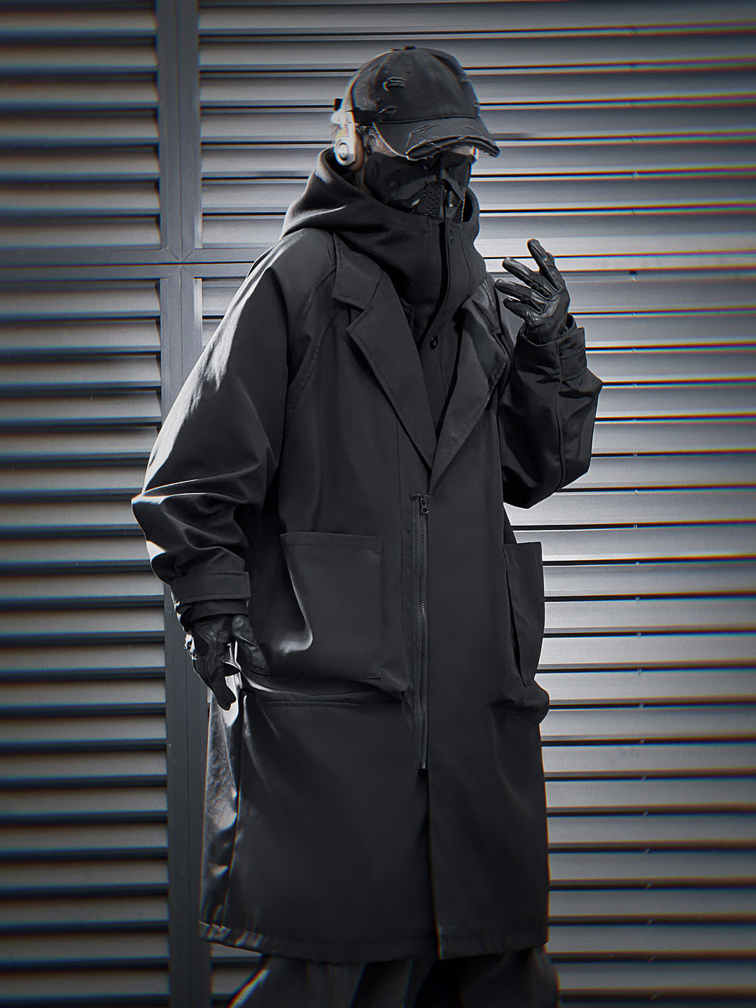 HiJ36 Black Urban Trench Coat – Niepce