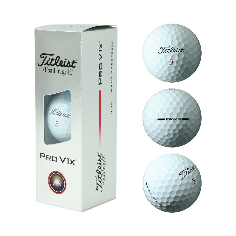 タイトリスト Titleist Pro V1x ボール (ハイナンバー) ホワイト 1