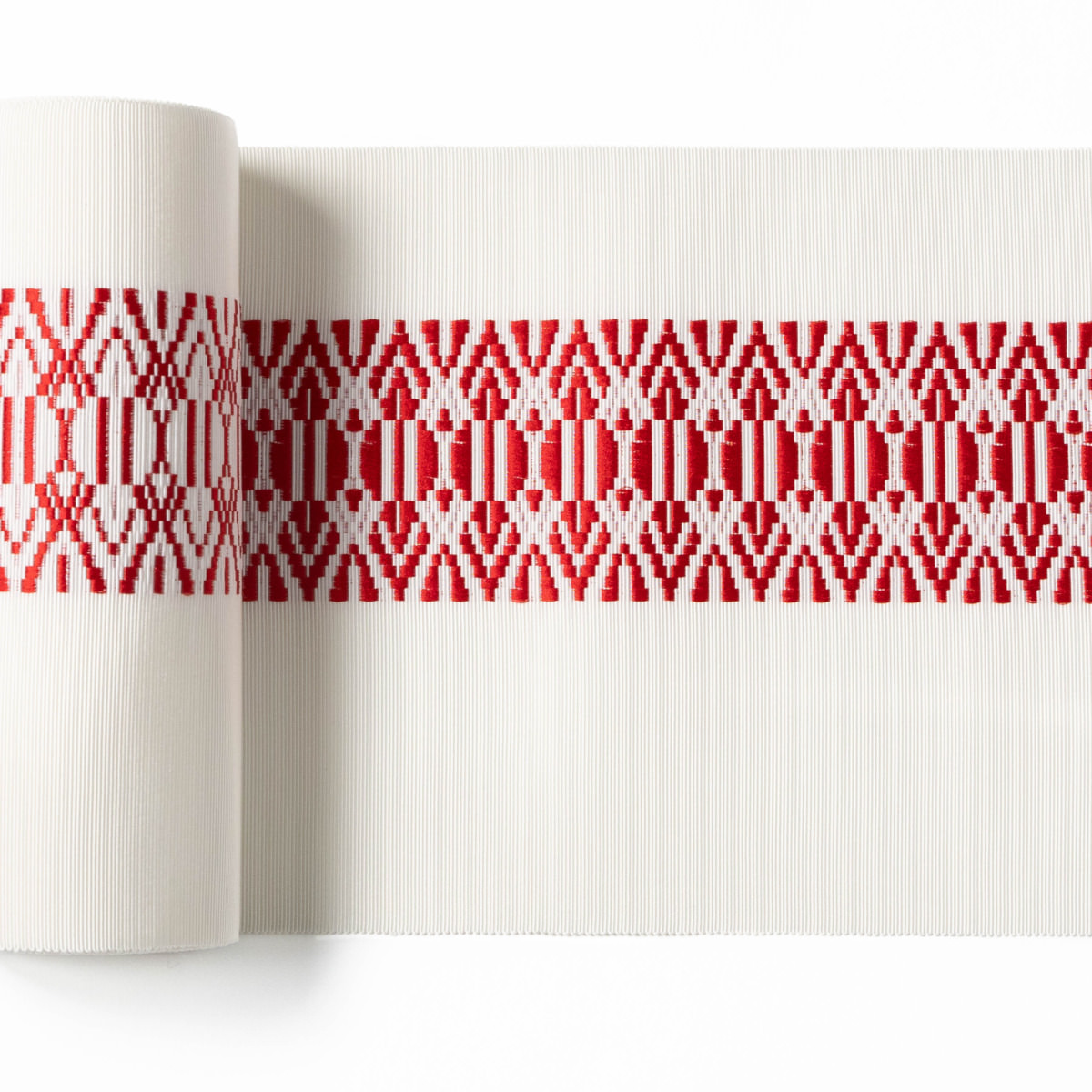 爽 新大一献 白赤｜西村織物 オンラインショップ｜博多帯・博多織 通販