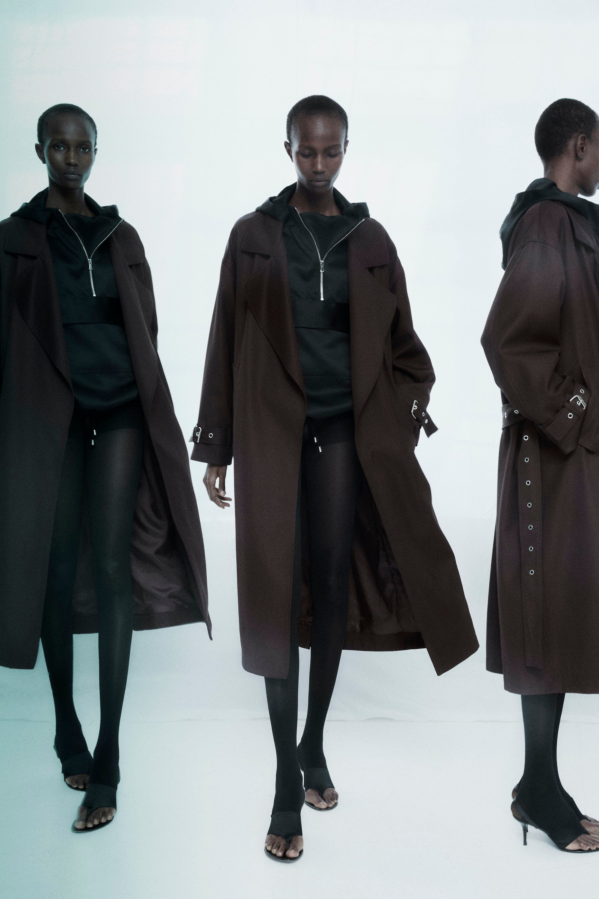 Oversize Trench in Corded Twill - Carob – NOMIA