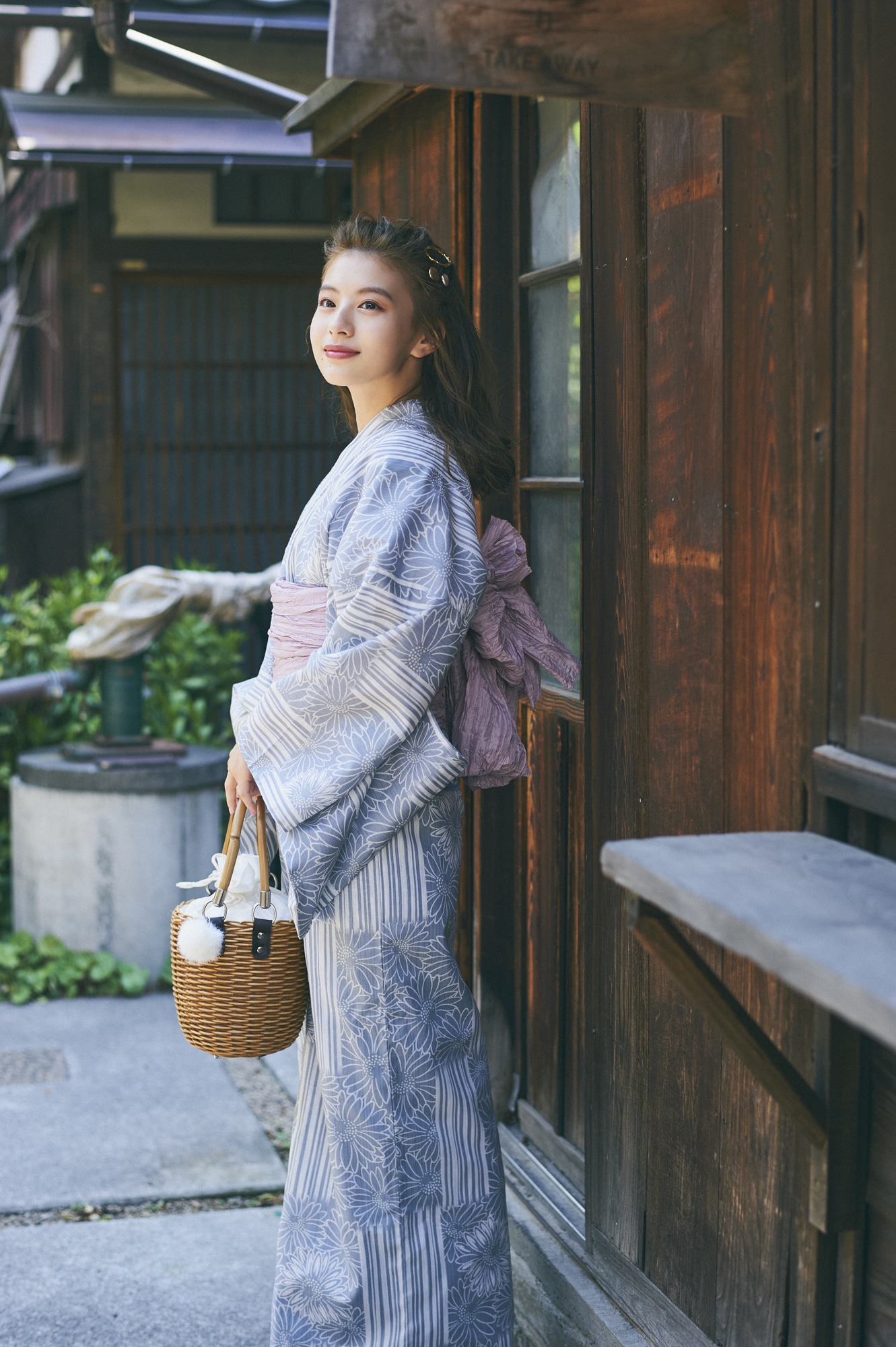 Dita 浴衣セット 桃李の勿忘草 浴衣 レディース Dita 浴衣セット 桃李