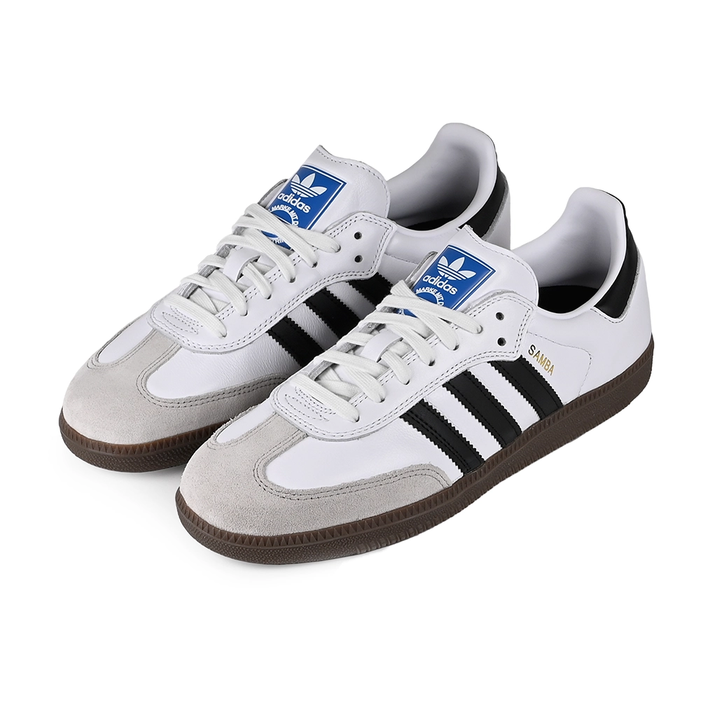 Adidas Skateboarding Samba ADV Shoe - White Black | Skate Shoes
