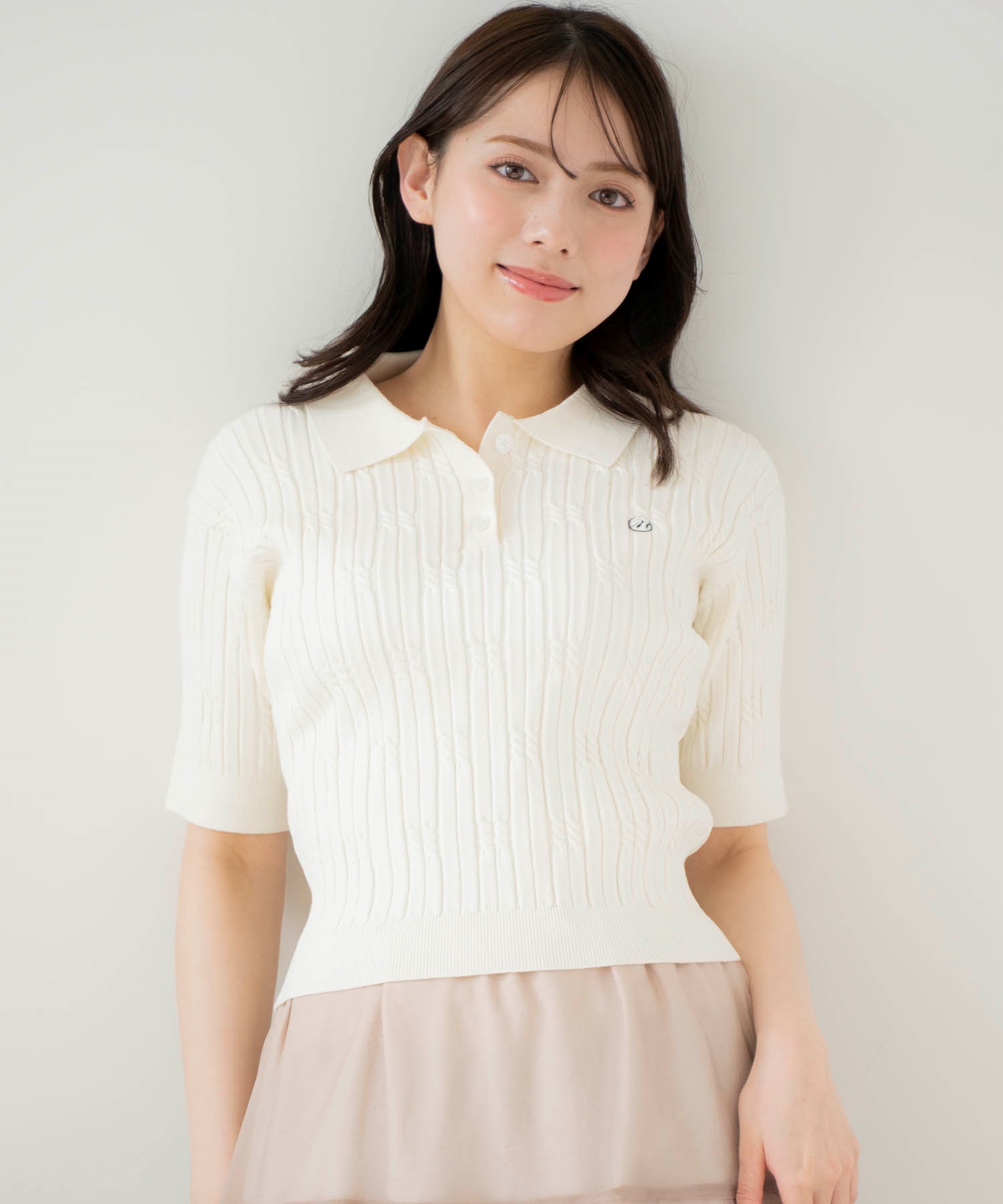 ケーブルポロニット | ニット | NOELA OFFICIAL WEB STORE