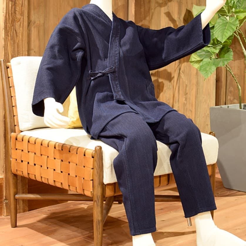 刺し子作務衣：喜之助紺屋