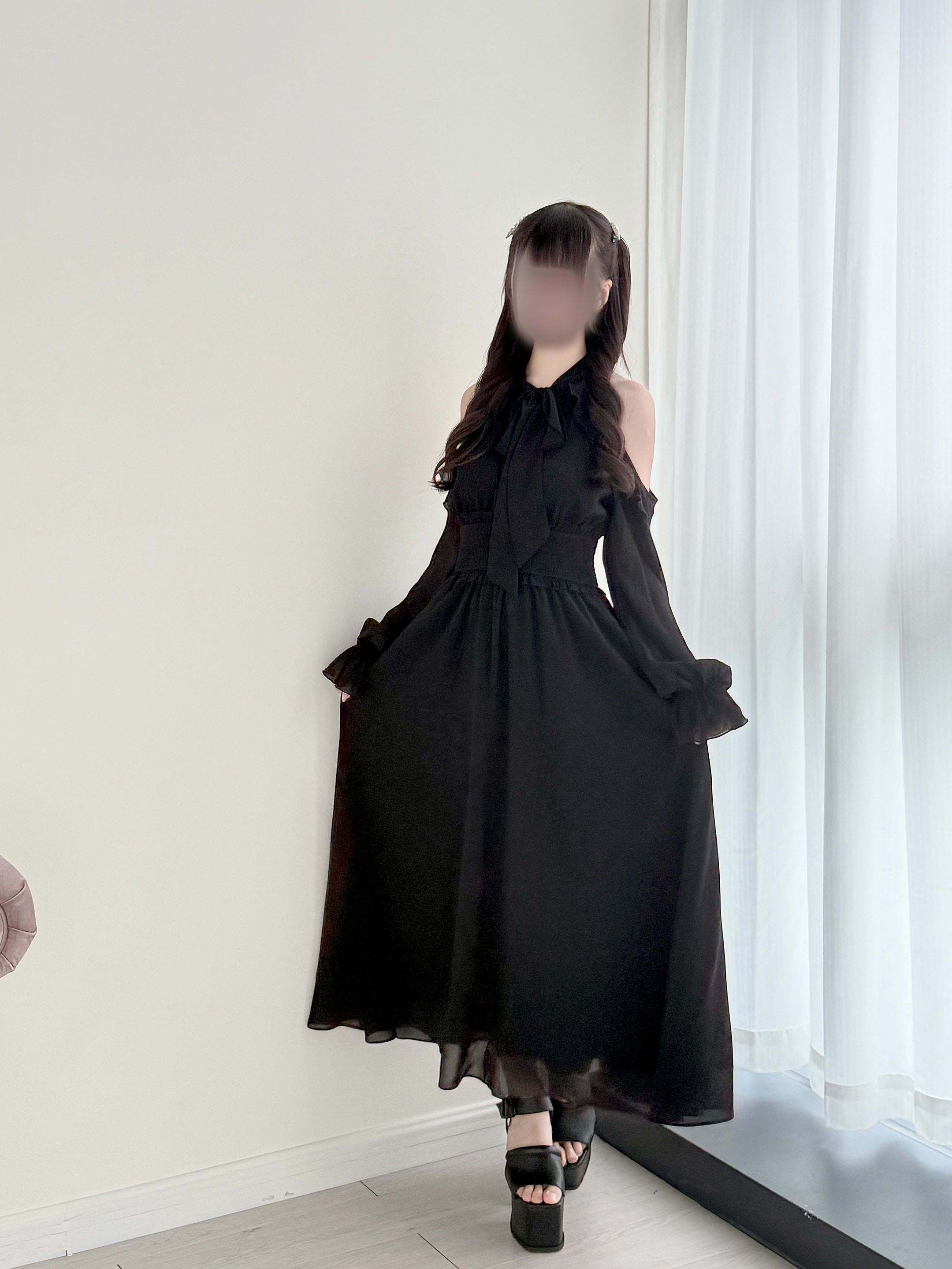 BunnyLis:リボンオフショルダーニットトップス – NoGenki