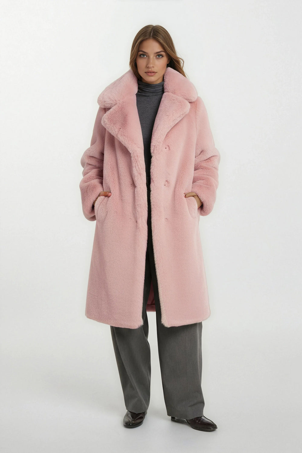 Savannah Long Length Vegan Fur Coat | Noize
