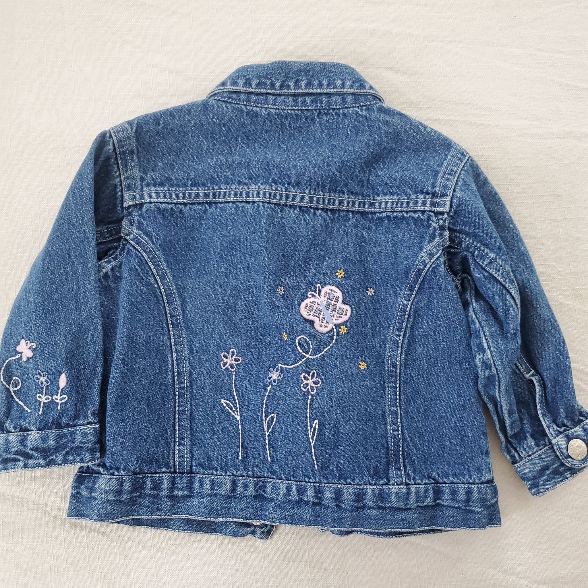 Vintage Y2k Butterfly Floral Jean Jacket 18 months – Nostalgic