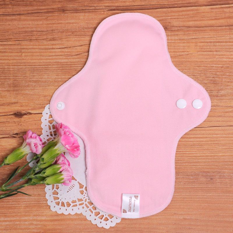 多い日の昼用25cm布ナプキン[オーガニック｜厚め・シャーベットピンク