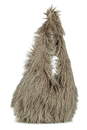 FILTH フィルス FW25 HAIRY FUR SHOULDER BAG / BEI - NUBIAN ヌビアン
