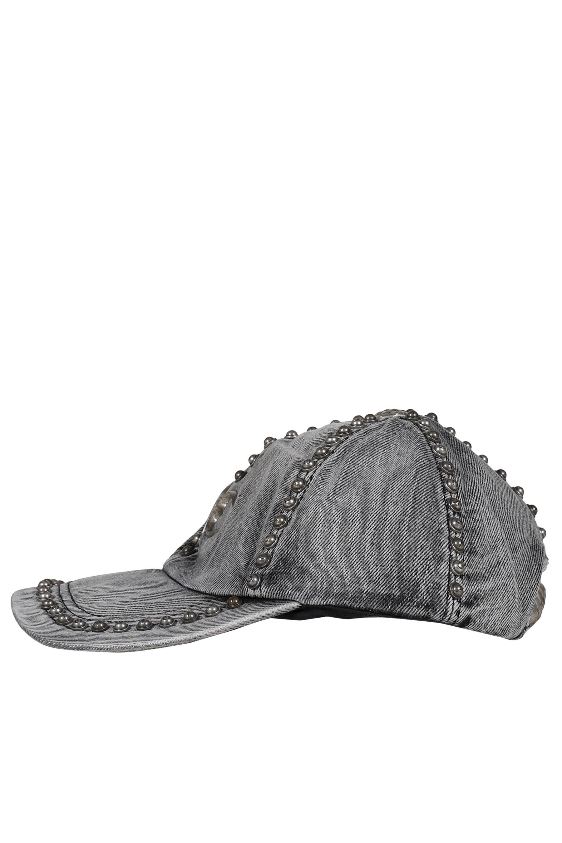 Thug Club サグクラブ FW25 STUDDED DENIM CAP / BLK - NUBIAN ヌビアン