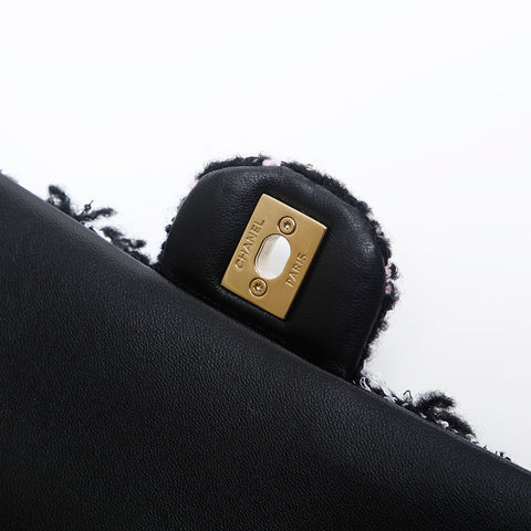 シャネル CHANEL ツイード 20cm ミニマトラッセ チェーン プレート