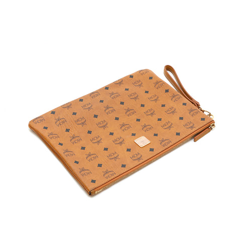 エム・シー・エム MCM セカンドバッグ クラッチバッグ ブラウン P14535