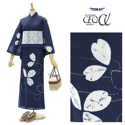 セオα 洗える仕立て上がり夏着物兼用ゆかた 【洗える浴衣】【洗える