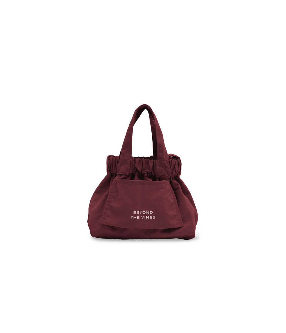 Pre-order) Beyond the vines : Micro dumpling bag (Maroon) | LINE
