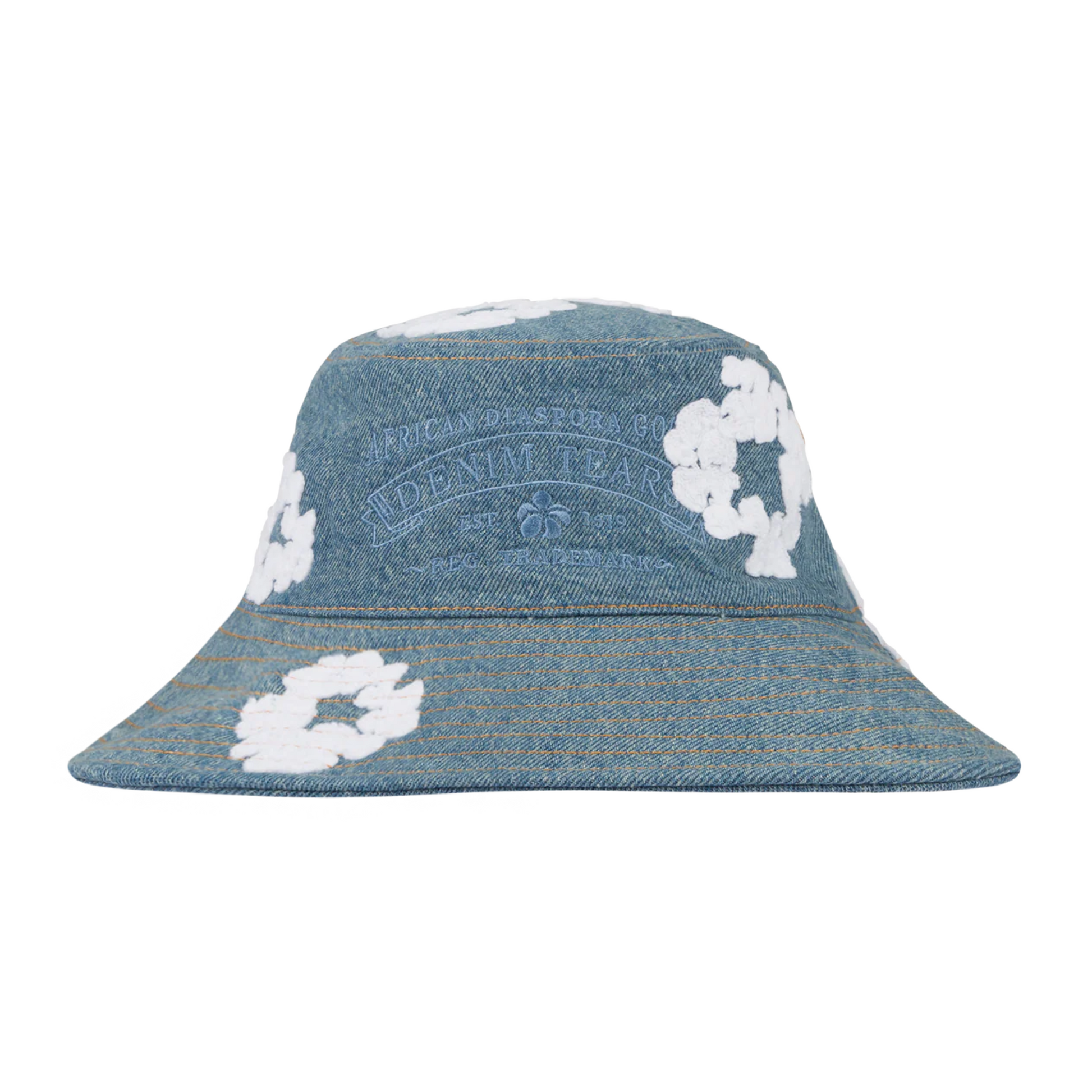 Denim Tears Wreath Bucket Hat - Light Wash – OG Market