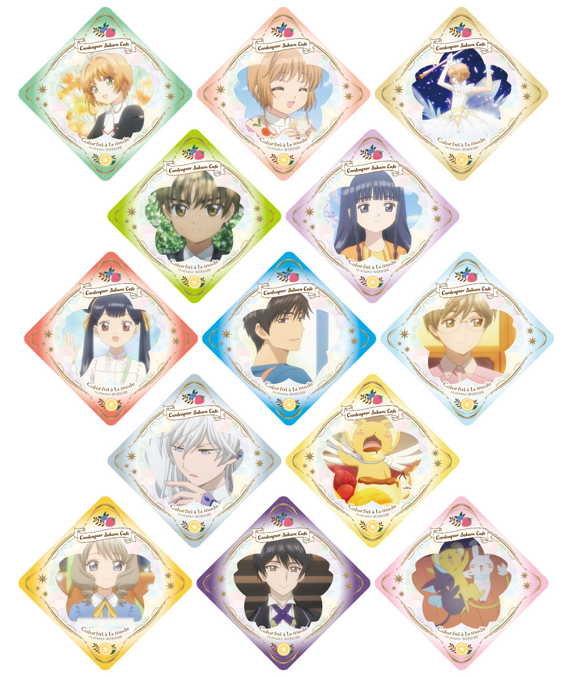 コラボカフェメニュー注文ノベルティのオリジナルクリアコースター