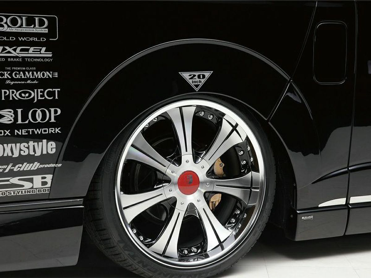 200系ハイエース LEGANCE ABSオーバーフェンダー Ver.3 塗装済み