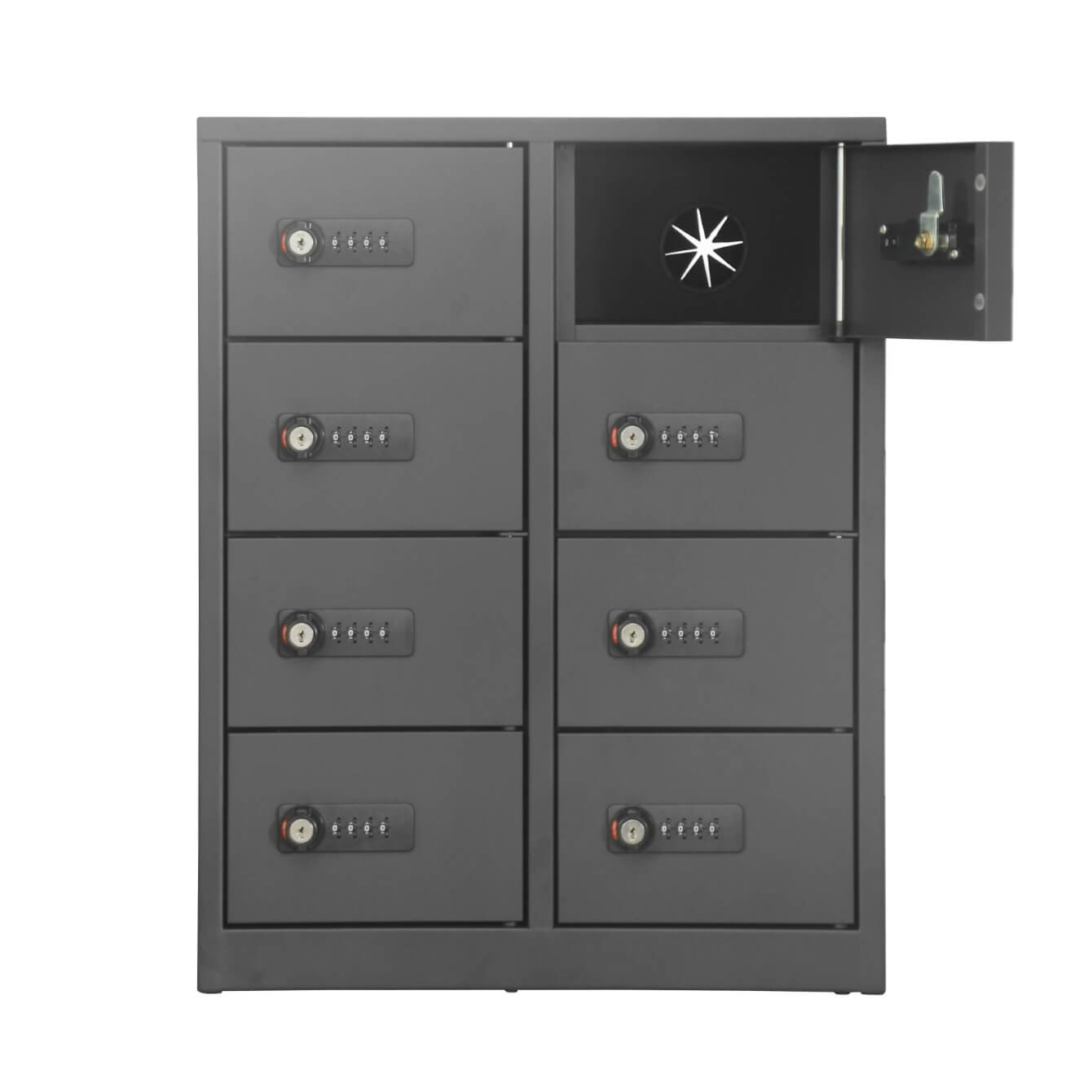 貴重品ボックス8人用（小型ダイヤル式） | オリジナルオフィス家具の