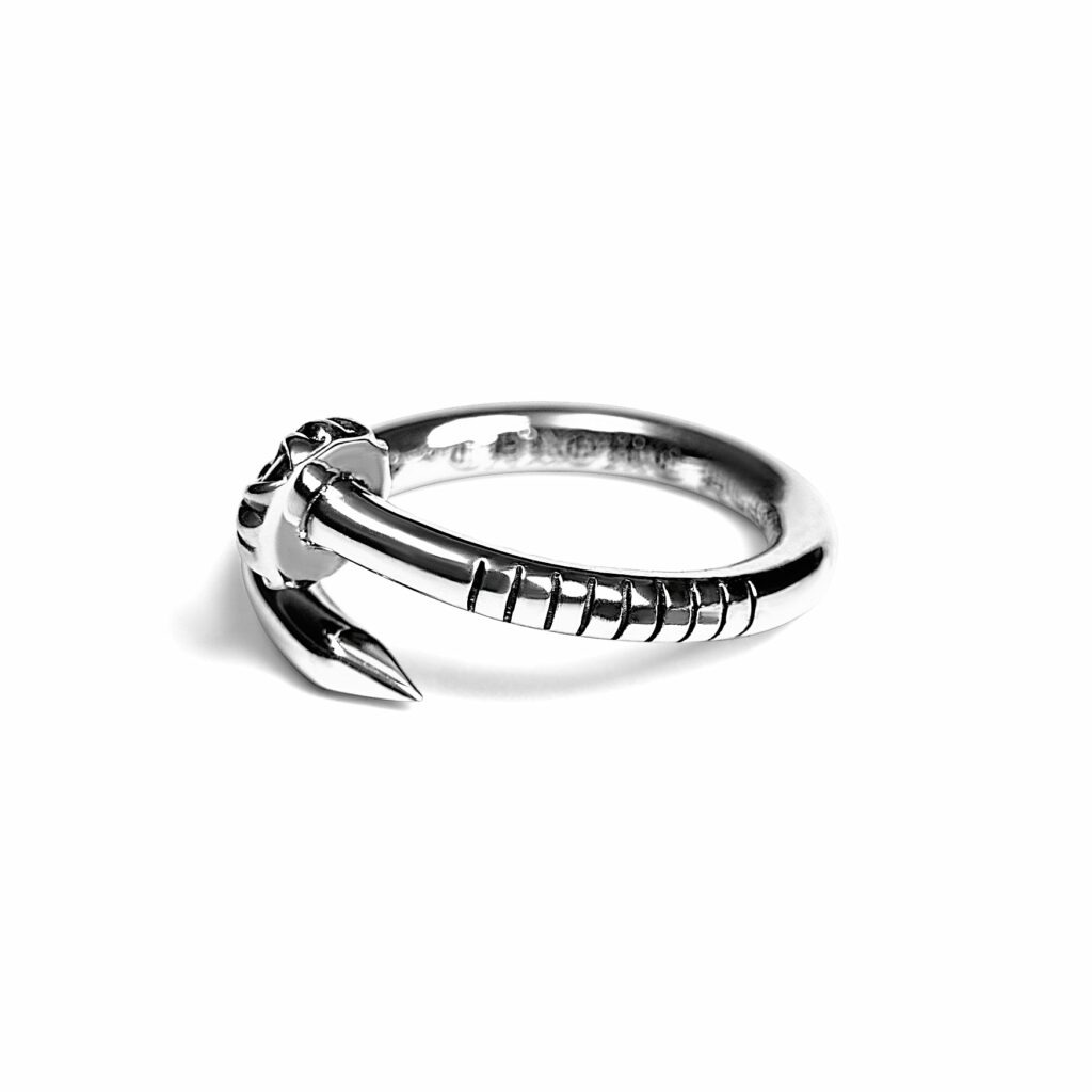 Chrome Hearts Nail Ring – Crossball - Chrome Hearts