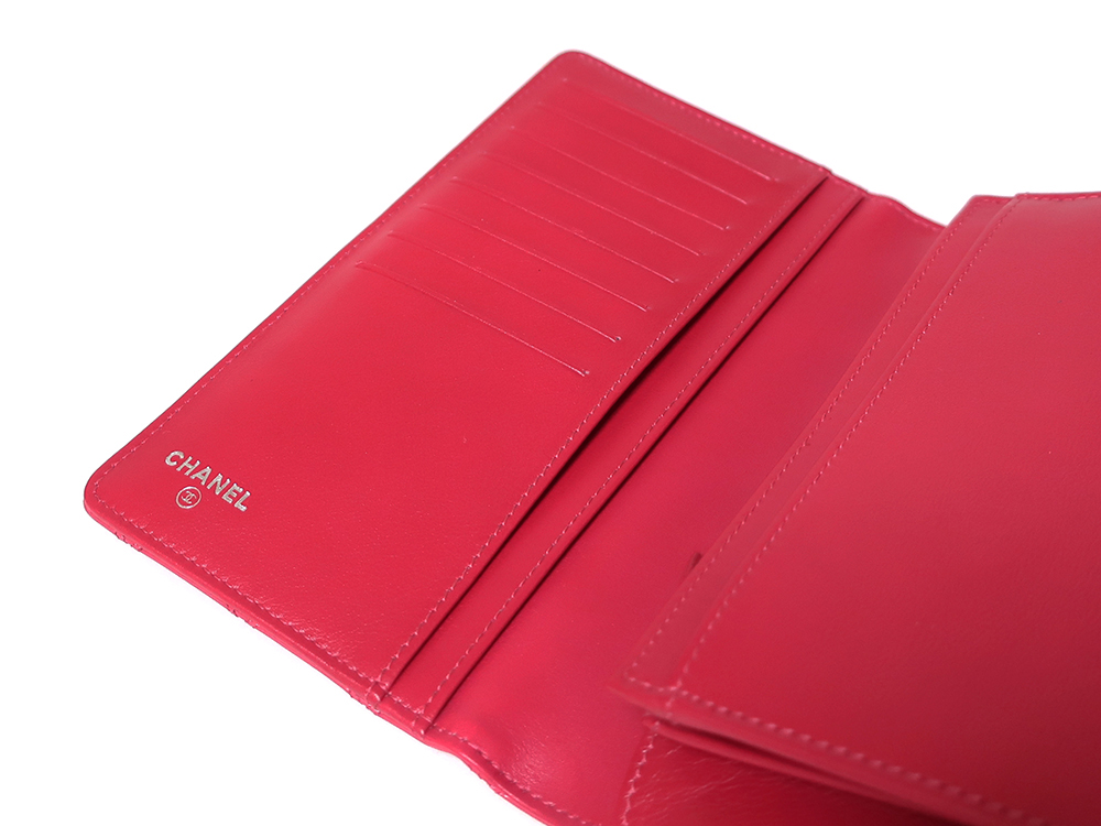 シャネル ビコローレ マトラッセ ココマーク カーフ 長財布 A46356