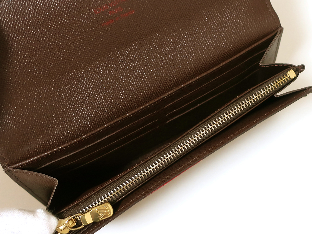 ルイヴィトン ダミエ エベヌ ポルトフォイユ・サラ 長財布 N61734 AB