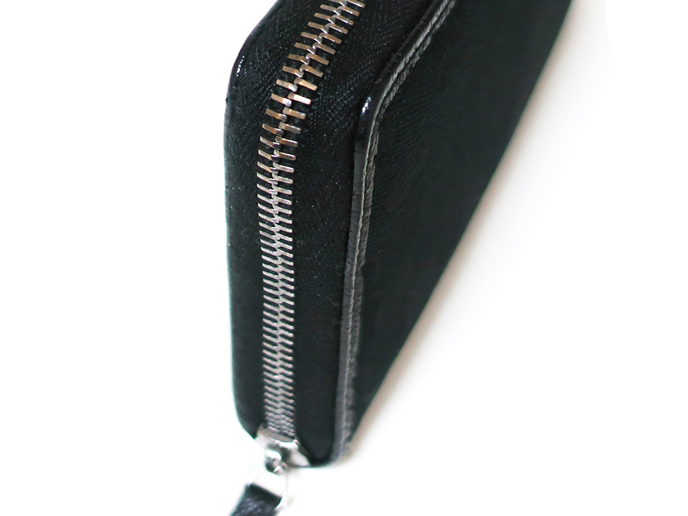 グッチ GGキャンバス 長財布 ブラック 112724 | 【オオクラヤ