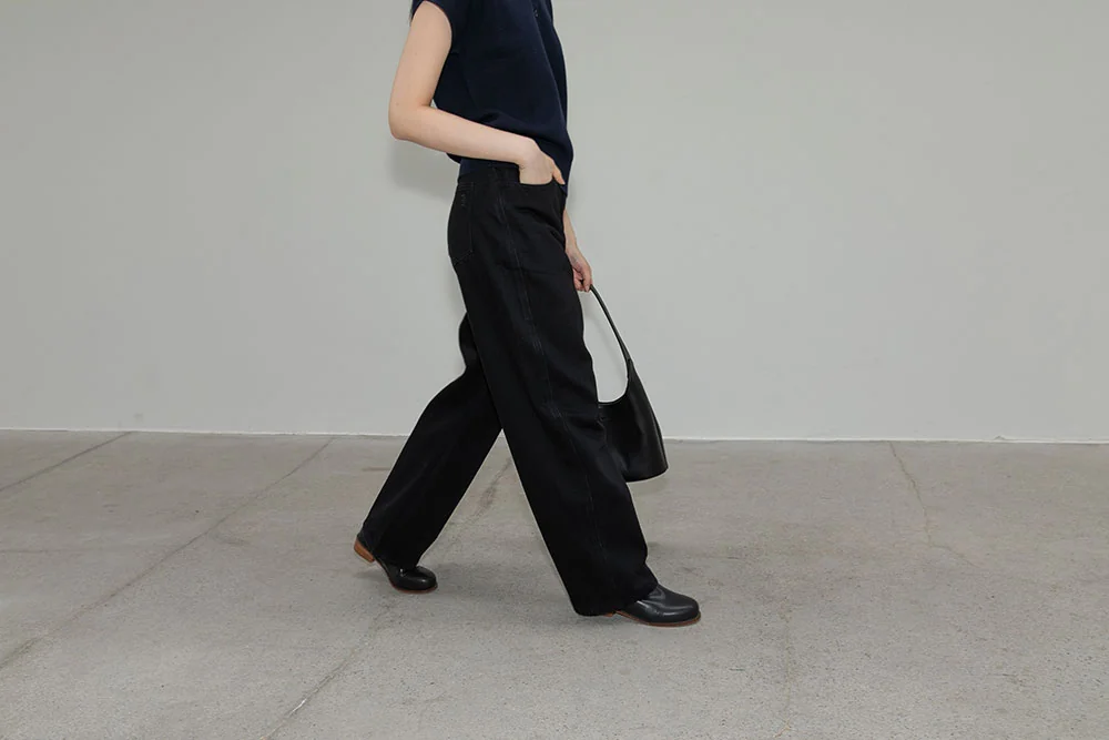 loom black jeans | OHOTORO