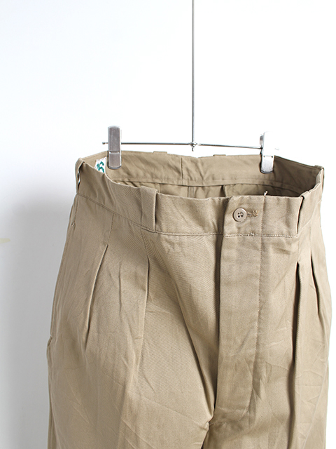 VINTAGE】50～60s FRENCH ARMY M-52 2TUCK CHINO TROUSERS size26