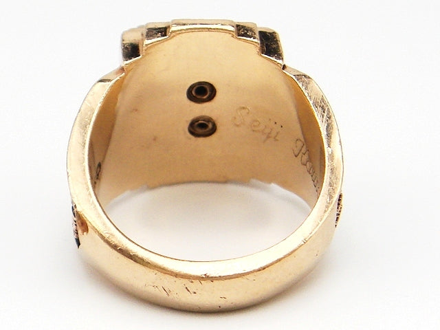 豪華!!10金☆ジャスティンカレッジ☆カラーストーン リング・指輪