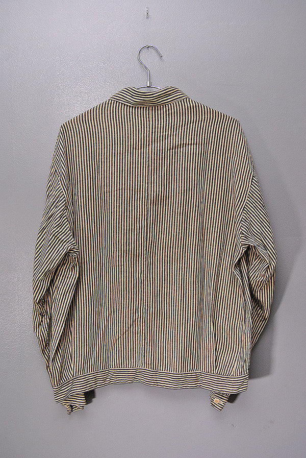 COMOLI ストライプ ブルゾン