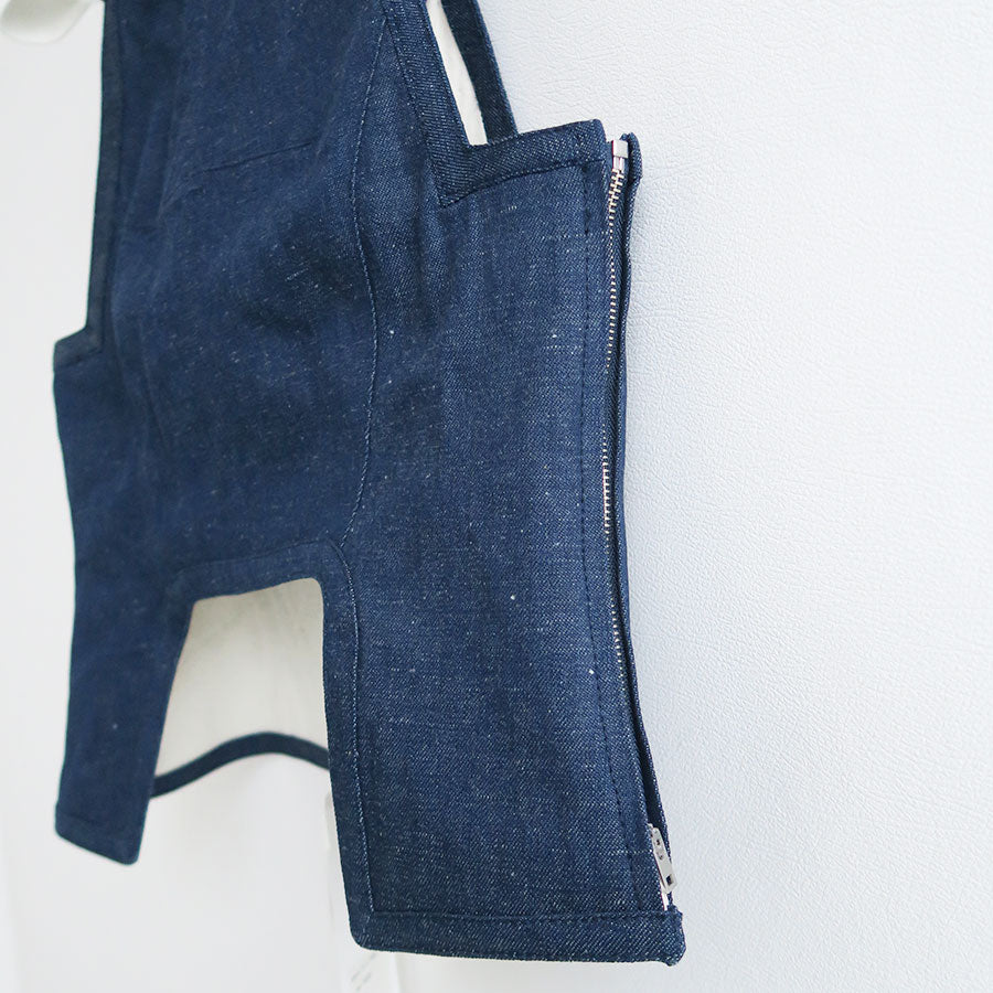 FUMIKA UCHIDA/フミカウチダ】NEPPED DENIM SQUARE-NECK TOP V-TP006の