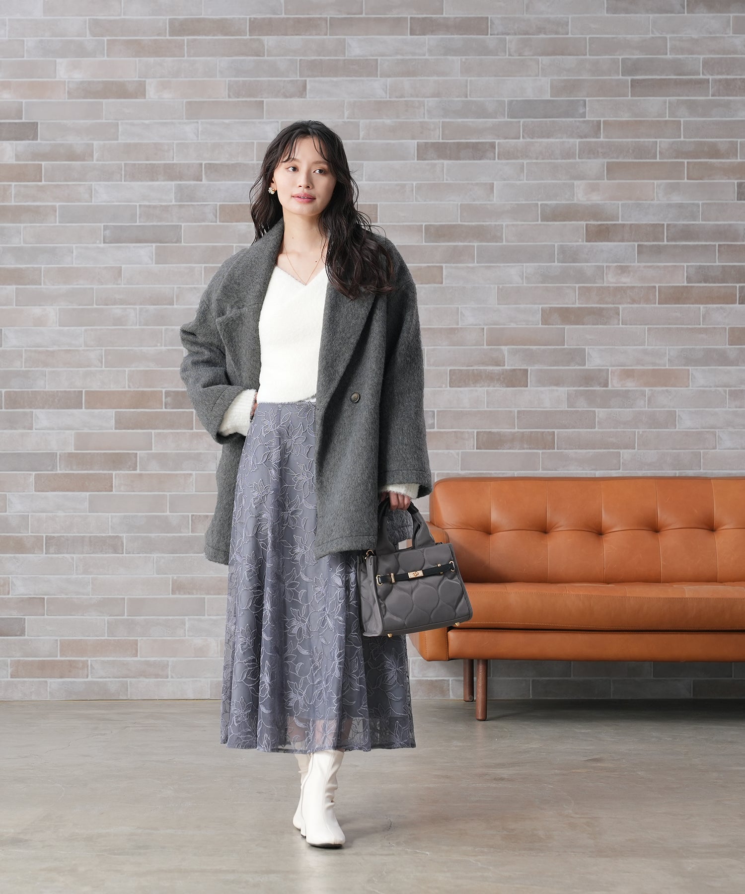 ボリュームハーフコート グレース ボリュームハーフコート / GRACE