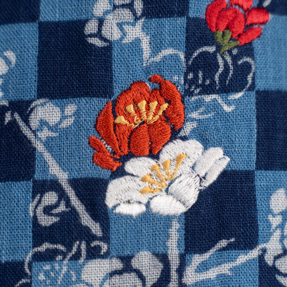 市松梅刺繍長袖シャツ – AUSTERE JAPAN KOROMO