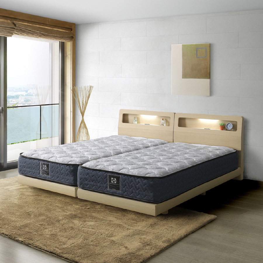 シーリー フレアル＋ツインエール01TT ベッドフレーム＆マットレス 2台