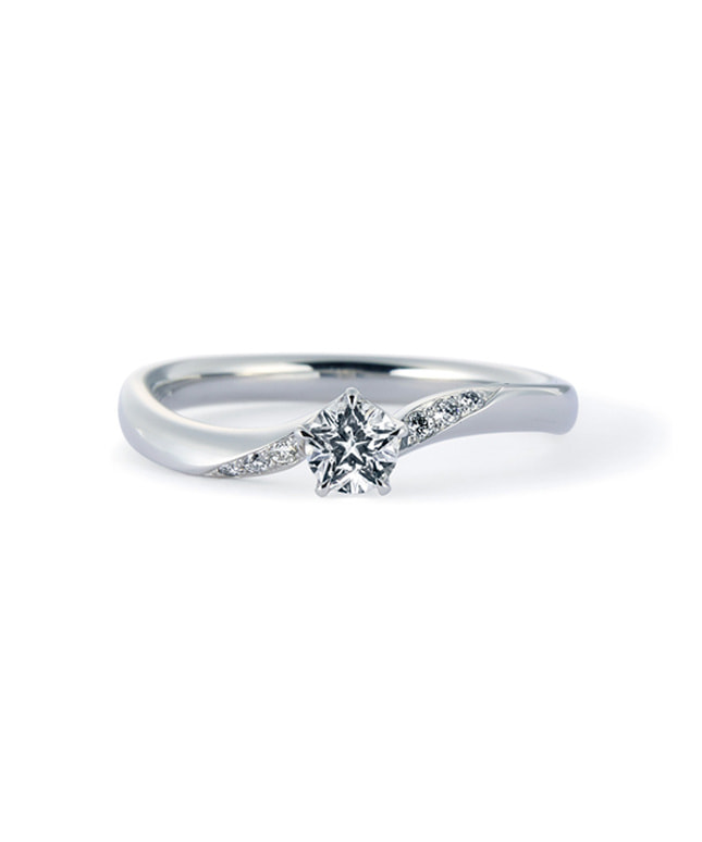 婚約指輪】Pt950 ダイヤモンド リング (0.20~0.24ct/E/VS1)＜ “Wish