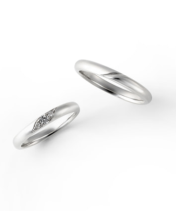 結婚指輪】Pt999 ダイヤモンド リング＜ “Wish upon a star®” カード